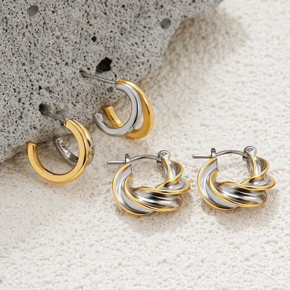 Earring Vintage Color Double