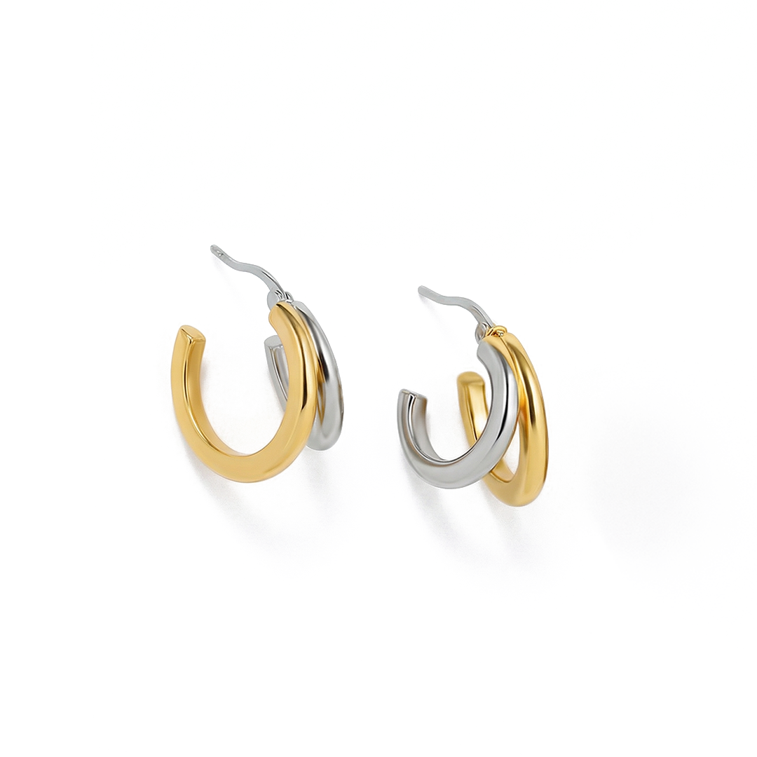 Earring Vintage Color Double