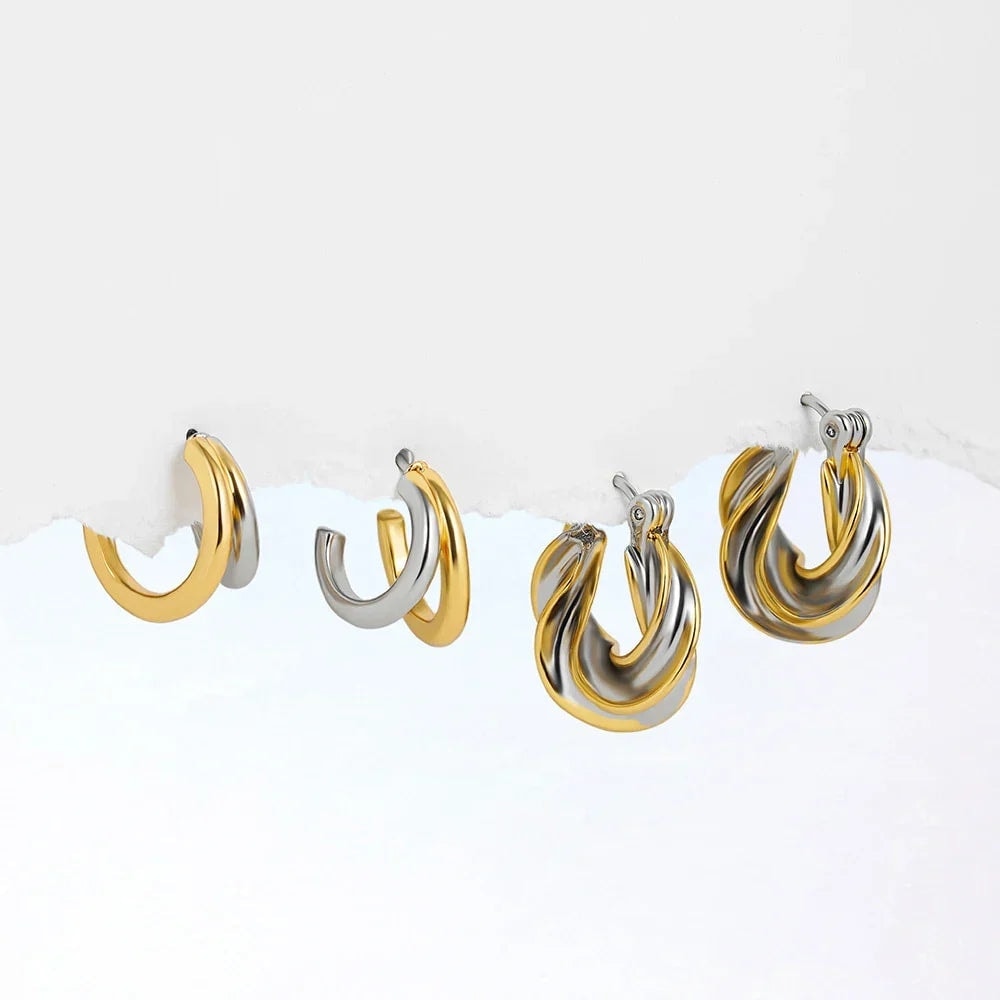 Earring Vintage Color Double